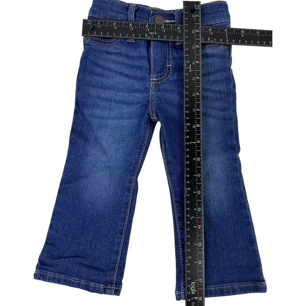 Kids Wrangler Bootcut Jeans Blue Wash Denim Bell Bottoms Toddler Girl Size 18 mo